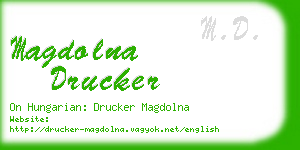 magdolna drucker business card